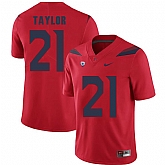 Arizona Wildcats 21 J.J. Taylor Red College Football Jersey Dzhi,baseball caps,new era cap wholesale,wholesale hats